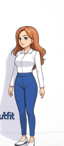 Female avatar for outfit selection